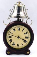 Wekker - Messing, Hout - 1910-1920, Antiek en Kunst, Antiek | Klokken