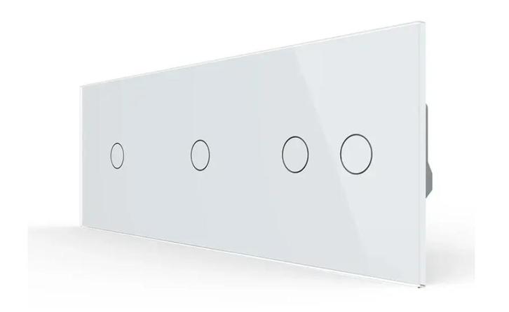 Livolo Touch Schakelaar 1+1+2 | Wit | Smart |, Doe-het-zelf en Verbouw, Elektra en Kabels, Schakelaar, Nieuw, Ophalen of Verzenden