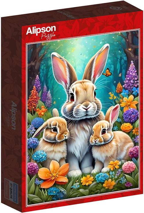 Spring Bunnies Puzzel (1000 stukjes) | Alipson Puzzle -, Hobby en Vrije tijd, Denksport en Puzzels, Nieuw, Verzenden