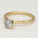 Ring - 18 karaat Geel goud Diamant (Natuurlijk) - Solitair, Sieraden, Tassen en Uiterlijk, Ringen, Nieuw