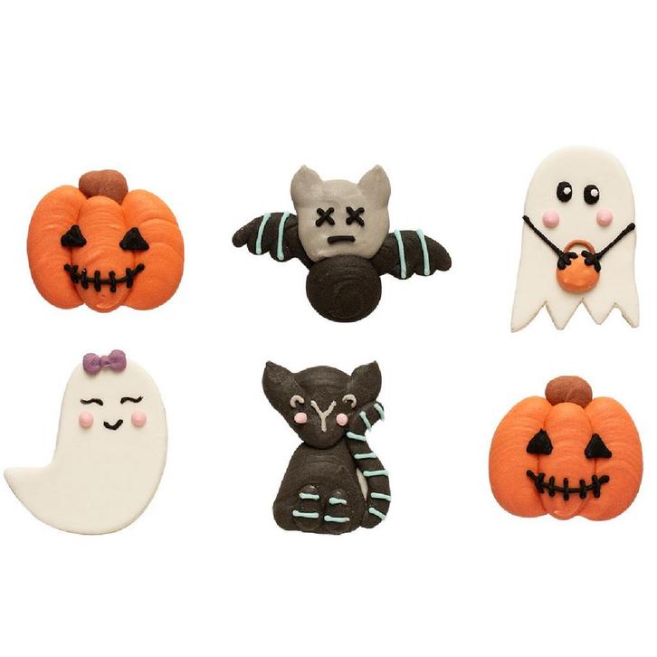 Suikerdecoratie Mr&Mrs Ghost 2,6-3,8cm 6st., Hobby en Vrije tijd, Taarten en Cupcakes maken, Nieuw, Verzenden