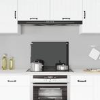 vidaXL Spatscherm keuken 70x50 cm gehard glas zwart, Huis en Inrichting, Verzenden, Nieuw