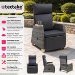 2dekans | tectake Lounge Tuinstoel – Verstelbare Rug- &, Ophalen of Verzenden