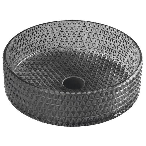 Glazen Waskom Gegraveerd Sapho Maragua 39,5 cm Zwart, Doe-het-zelf en Verbouw, Sanitair, Overige typen, Nieuw, Ophalen of Verzenden