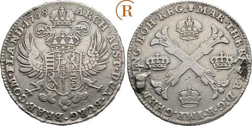 Kronentaler, daalder Bruessel 1768 Habsburg: Maria Theres..., Postzegels en Munten, Munten | Europa | Niet-Euromunten, Verzenden