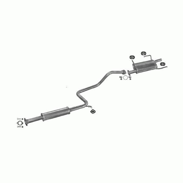 Complete Uitlaatset Nissan Sunny 1.6 1990.1 - 1995.1, Auto-onderdelen, Uitlaatsystemen, Verzenden