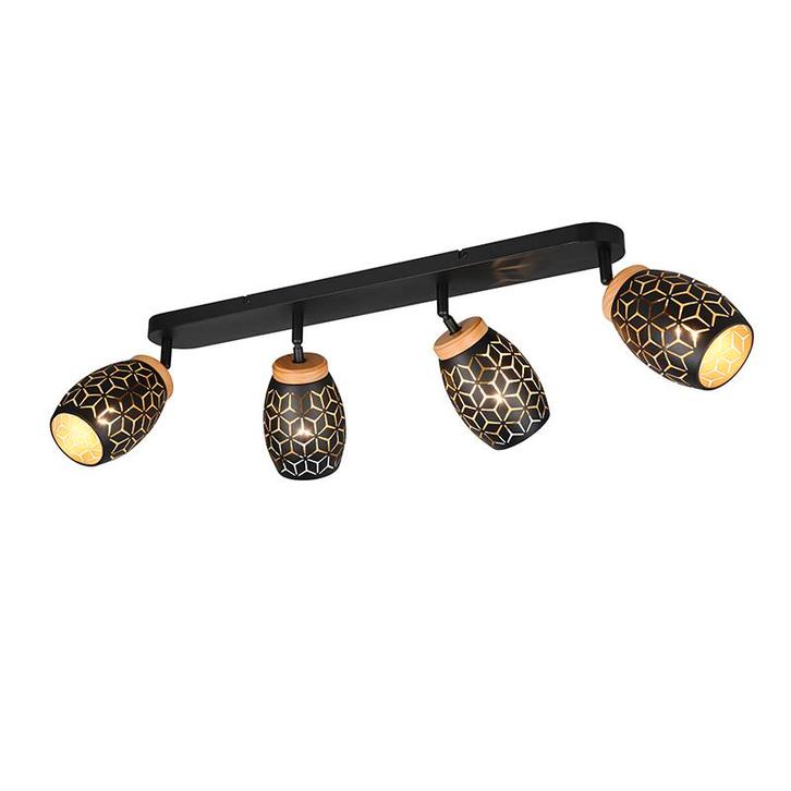 Zwarte plafondspot modern, Delana, Huis en Inrichting, Lampen | Plafondlampen, Nieuw, Ophalen of Verzenden