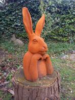 sculptuur, THINKING RABBIT - 40 cm - Gietijzer