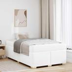 vidaXL Bedframe Wit 120 x 190 cm Kunstleer, Verzenden, Nieuw, Wit, Overige materialen