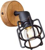 Brilliant Gwen Plafondspot E14 max 1x40W - Hout/Zwart, Huis en Inrichting, Lampen | Spots, Ophalen of Verzenden, Zo goed als nieuw