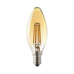 LED E14- Filament - C35 - Dimbaar | Amber(goud) 2200k - 4W, Huis en Inrichting, Lampen | Losse lampen, Ophalen of Verzenden, Nieuw