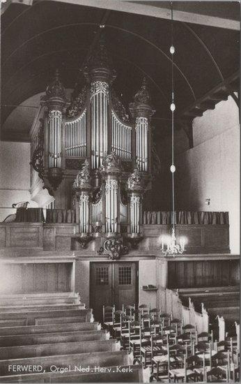FERWERD - Orgel Ned. Herv. Kerk, Verzamelen, Ansichtkaarten | Nederland, Verzenden