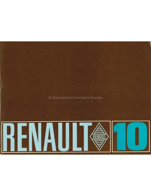 1967 RENAULT 10 BROCHURE FRANS, Boeken, Auto's | Folders en Tijdschriften, Renault