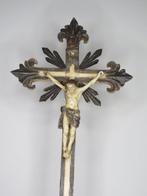 Figuur - Crocifisso d’altare in legno laccato e dorato –