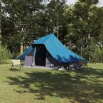 vidaXL Tipi Tent met dak met opslag Blauw 364 x 281 x 257 cm, Caravans en Kamperen, Verzenden, Nieuw