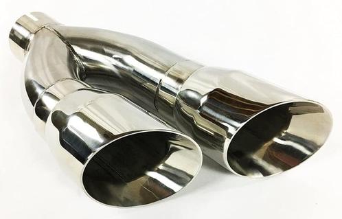 2X 4inch uitgang - 3 inch ingang uitlaat sierstuk, Auto-onderdelen, Overige Auto-onderdelen, Nieuw, Ophalen of Verzenden