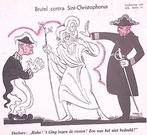 Spotprent over de verduidelijking van Deckers (lijst optie), Antiek en Kunst, Verzenden