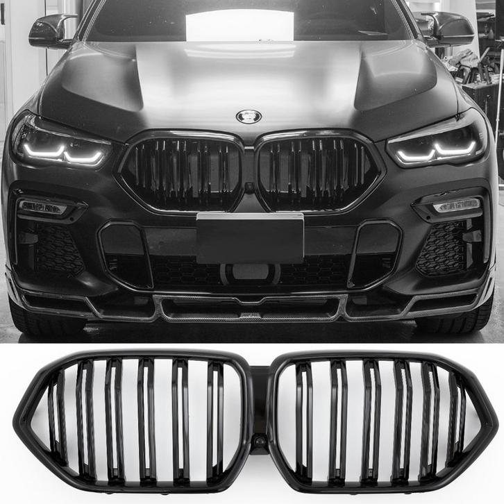Sport Grille geschikt voor BMW X6 G06 dubbele spijl glans zw, Auto-onderdelen, Carrosserie en Plaatwerk, Nieuw, Ophalen of Verzenden