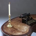 Niervormig bureau met fabelachtig mooi oud leer en 5 laden c, Antiek en Kunst, Antiek | Kantoor en Zakelijk, Ophalen of Verzenden