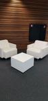 Wit lederen Gelderland fauteuil fauteuils stoelen