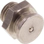 Vlak DIN 3404 Smeernippel 16mm  RVS M12x1.5, Verzenden, Nieuw