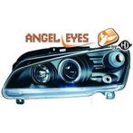 Koplampen Peugeot 106 96-03 | Angel Eyes | Zwart, Auto-onderdelen, Verzenden, Nieuw, Peugeot