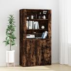 vidaXL buffetkast bewerkt hout gerookt eikenkleurig, Huis en Inrichting, Kasten | Buffetkasten, Verzenden, Nieuw, Overige houtsoorten