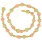 Viltslinger - Bolletjes Vilt & Roze Pompoms - 200cm - Terrak, Ophalen of Verzenden, Nieuw