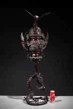 Brons - Signed - Een monumentale Japanse bronzen