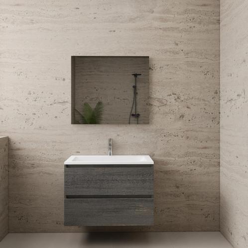 ACTIE BWS Badmeubel | Paris | Frey Oak 80 cm | Hoogglans Wit, Doe-het-zelf en Verbouw, Sanitair, Bad, Nieuw, Ophalen of Verzenden