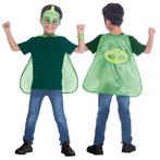 Kind Kostuum PJ Masks Gekko Cape Sett 4/8 jaar, Kinderen en Baby's, Carnavalskleding en Verkleedspullen, Verzenden, Nieuw