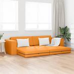 vidaXL Vloersofa Bed 2-in-1 Dongeel 245x150x60,5 cm Stof, Huis en Inrichting, Banken | Bankstellen, Verzenden, Nieuw, Stof