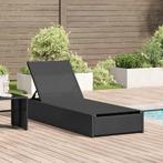 vidaXL Ligbed Zwart 60 x 200 x 27 cm Poly Rattan, Tuin en Terras, Verzenden, Nieuw