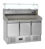 Pizzatafel incl. unit voor toppings pt1365 + vk33-140 | Tefc, Verzenden