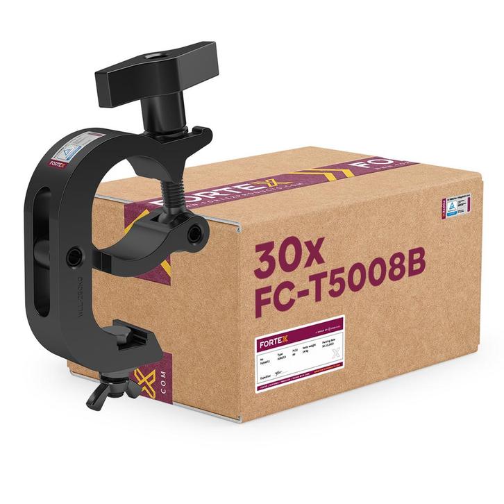 30x FORTEX Quick Trigger Coupler truss klem WLL 250kg buis, Muziek en Instrumenten, Licht en Laser, Verzenden
