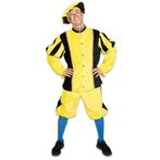 Piet kostuum katoen fluweel Goudgeel/Zwart, Kleding | Dames, Carnavalskleding en Feestkleding, Ophalen of Verzenden, Nieuw