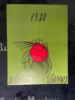 Valerio Adami - 1980 Roland Garros Tennis Poster, Antiek en Kunst