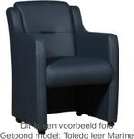 Set van 4 Bruine leren landelijke eetkamerfauteuils - Vintag, Huis en Inrichting, Overige kleuren, Nieuw, Leer, Ophalen of Verzenden