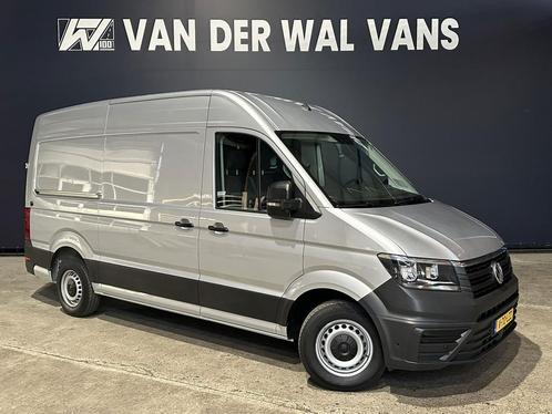 Volkswagen Crafter 2.0 TDI 141pk L3H3 L2H2 Euro6 Airco | Cam, Auto's, Bestelauto's, Dealer onderhouden, Lease, Zwart, Handgeschakeld
