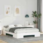 vidaXL Bedframe Wit 140 x 190 cm, Huis en Inrichting, Slaapkamer | Bedden, Verzenden, Nieuw, Wit, Hout