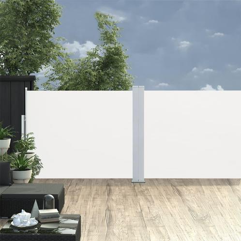 vidaXL Windscherm uittrekbaar 140x1000 cm crème, Tuin en Terras, Zonneschermen, Nieuw, Verzenden