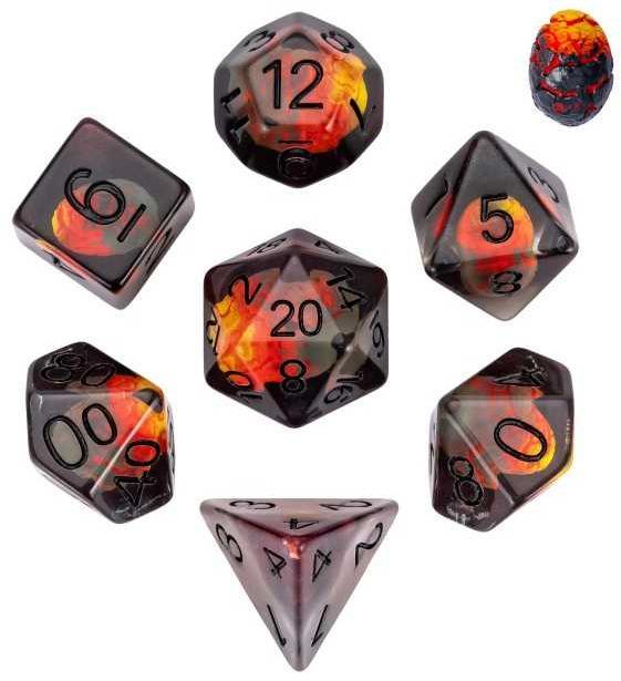 Dobbelstenen Set - Dinosaurus Ei (7-delig) | HOT Games -, Hobby en Vrije tijd, Gezelschapsspellen | Bordspellen, Nieuw, Verzenden