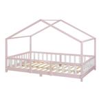 Kinderbed Treviolo met uitvalbeveiliging 120x200 cm roze [en, Huis en Inrichting, Slaapkamer | Bedden, Verzenden, Nieuw