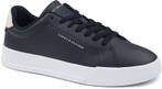 Tommy Hilfiger Sneaker Leather Court Navy maat 41 Heren, Kleding | Heren, Schoenen, Tommy Hilfiger, Nieuw, Verzenden, Blauw