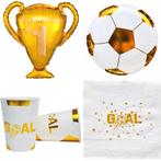 31-delige voetbal decoratie set wit met goud Kampioen, Verzenden, Nieuw, Overige typen