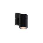 Buiten wandlamp zwart RVS GU10 50mm IP44 - Solo, Nieuw, Overige materialen, Minder dan 50 watt