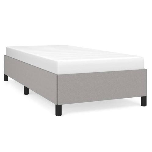 Bedframe 100x200 Lichtgrijs vidaXL - Tweedekansje - 41% k..., Huis en Inrichting, Slaapkamer | Bedden, 100 cm, 200 cm, Grijs, Zo goed als nieuw