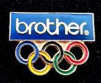 Brother pin met Olympische ringen, Verzamelen, Speldjes, Pins en Buttons, Verzenden, Nieuw, Sport, Speldje of Pin