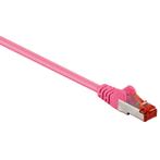 S/FTP CAT6 Gigabit netwerkkabel / roze - LSZH - 10, Nieuw, Ophalen of Verzenden
