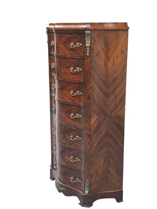 Ladekast - Hout, Brons - ladekast met zeven laden, Antiek en Kunst, Curiosa en Brocante